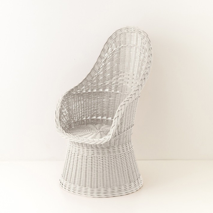Firmin lacquered wicker armchair