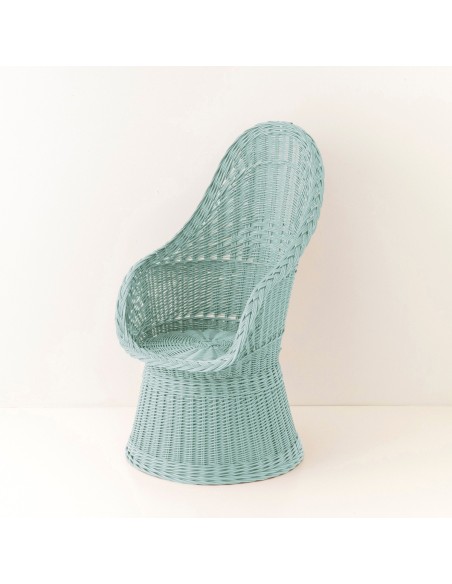 Firmin lacquered wicker armchair