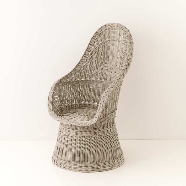 Firmin lacquered wicker armchair