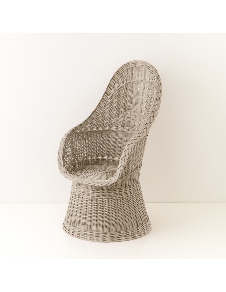 Firmin lacquered wicker armchair
