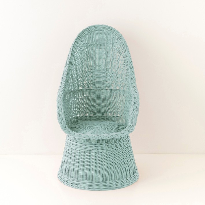 Firmin lacquered wicker armchair