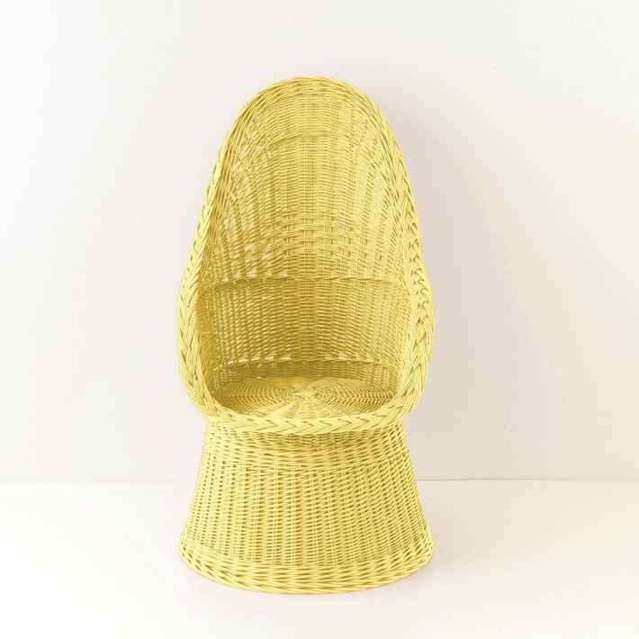 Firmin lacquered wicker armchair