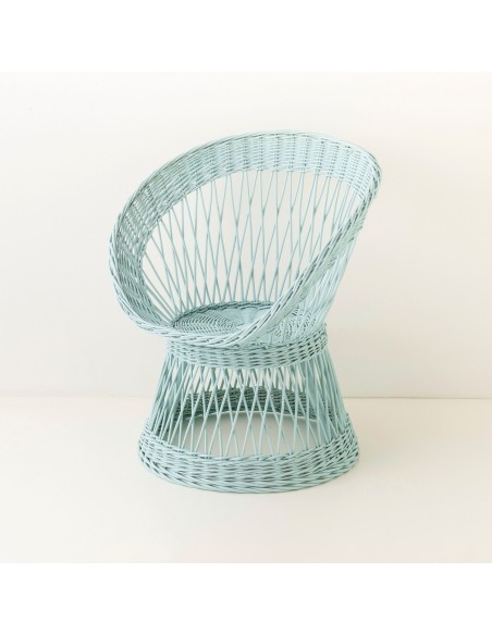 Wicker coloured armchair Franz