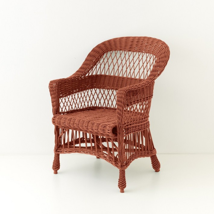 Ilona lacquered wicker armchair