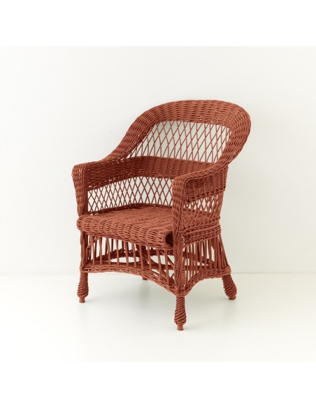 Ilona lacquered wicker armchair
