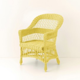 Ilona lacquered wicker armchair
