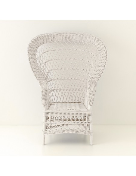 Wicker coloured armchair Franz