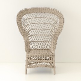 Wicker coloured armchair Franz 2