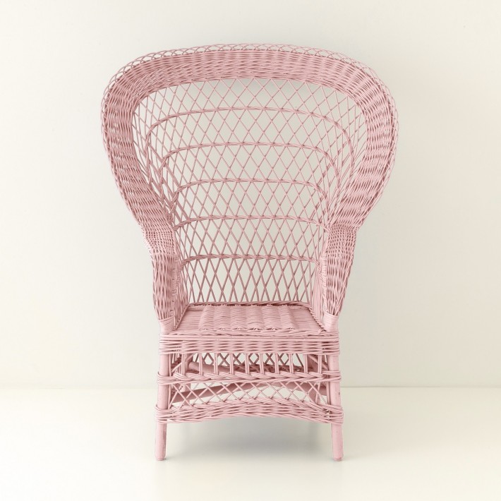 Wicker coloured armchair Franz