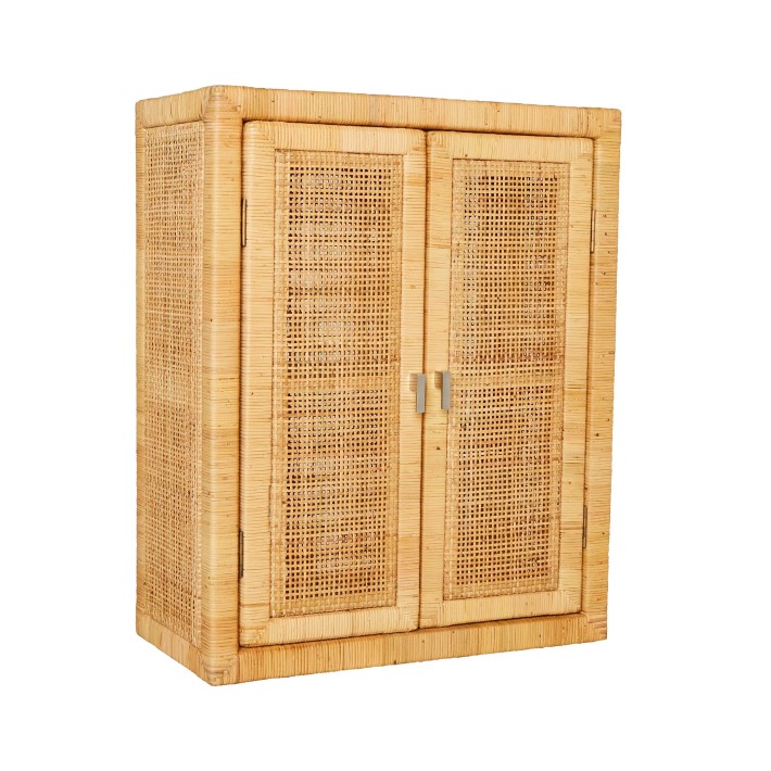 Armoire rotin cannage ajouré Saïgon- mobilier en rotin Kok