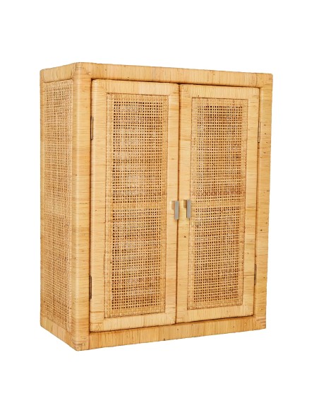 Small cupboard in rattan pattern weaving