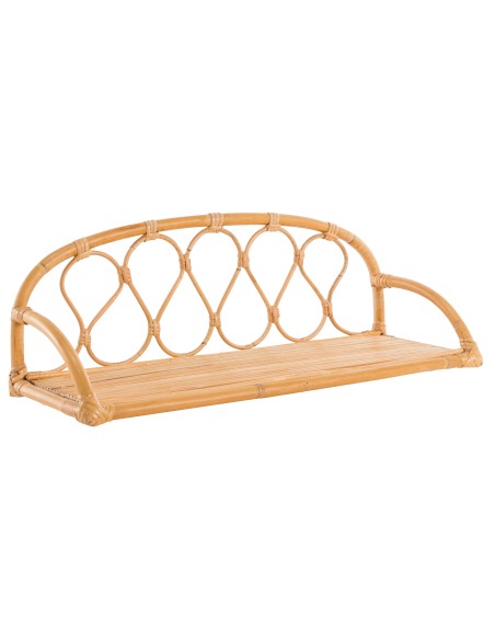 Vintage rattan wall shelf Lily