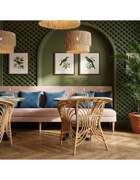 SHANGHAI rattan armchair for the dining room by KOK Maison