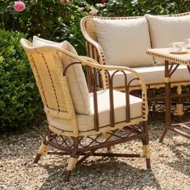 Garden armchair with woven resin cushions from the Belle Epoque collection at KOK maison 2