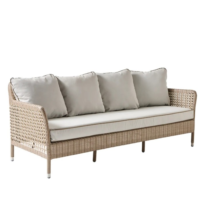 3-seater garden sofa in resin ANTIBES RECIF