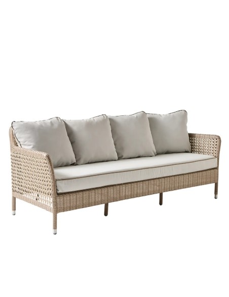 3-seater garden sofa in resin ANTIBES RECIF