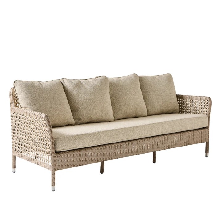 3-seater garden sofa in resin ANTIBES RECIF