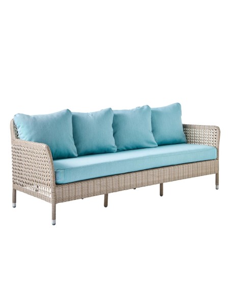 3-seater garden sofa in resin ANTIBES RECIF