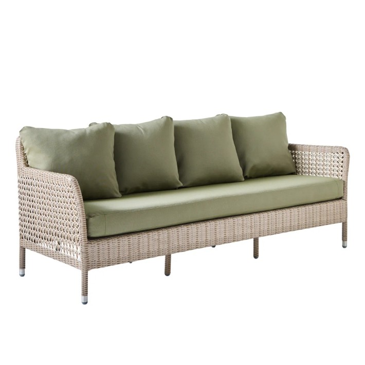 3-seater garden sofa in resin ANTIBES RECIF