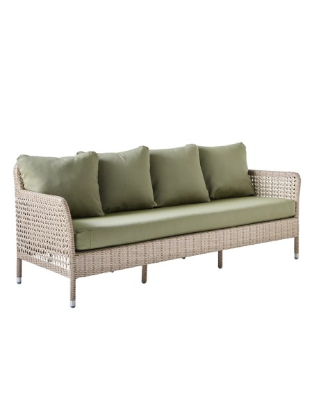 3-seater garden sofa in resin ANTIBES RECIF