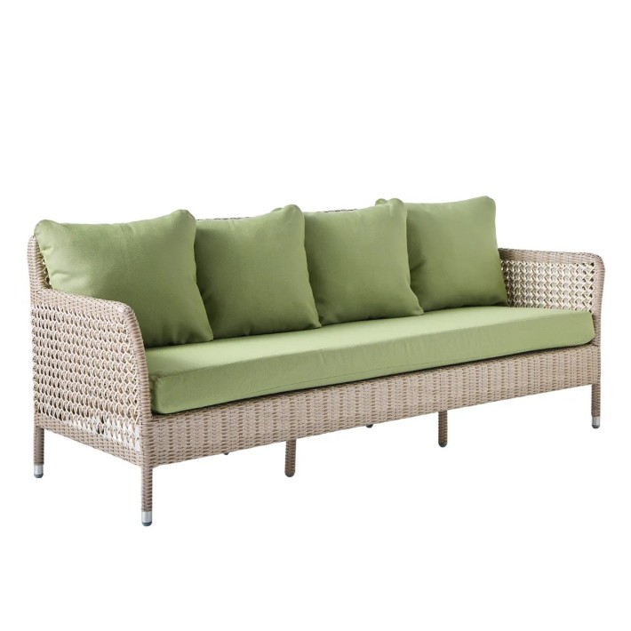 3-seater garden sofa in resin ANTIBES RECIF