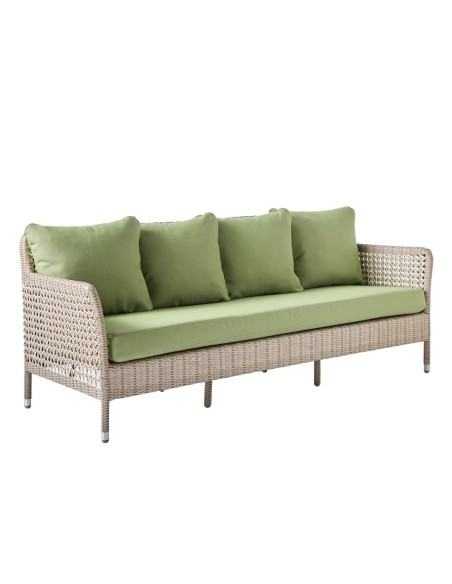 3-seater garden sofa in resin ANTIBES RECIF