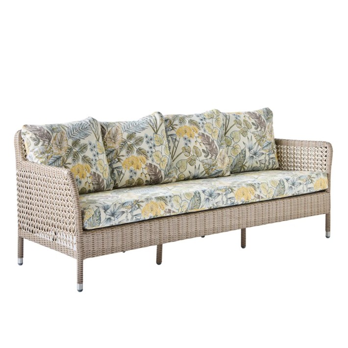 3-seater garden sofa in resin ANTIBES RECIF