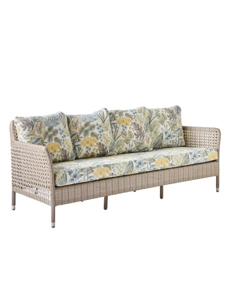 3-seater garden sofa in resin ANTIBES RECIF