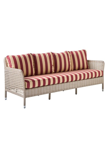 3-seater garden sofa in resin ANTIBES RECIF