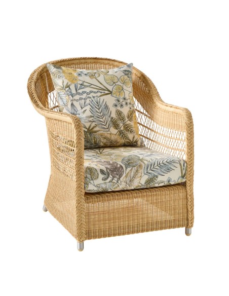 BIARRITZ synthetic rattan armchair - choice of fabrics