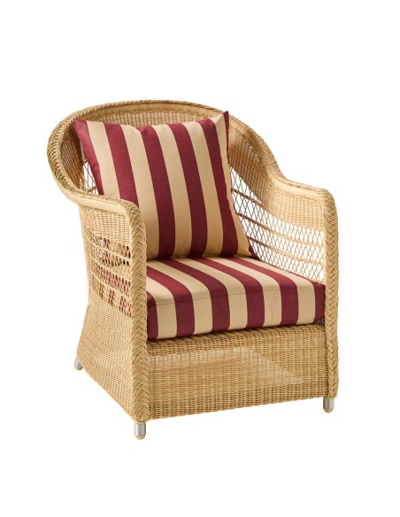 BIARRITZ synthetic rattan armchair - choice of fabrics