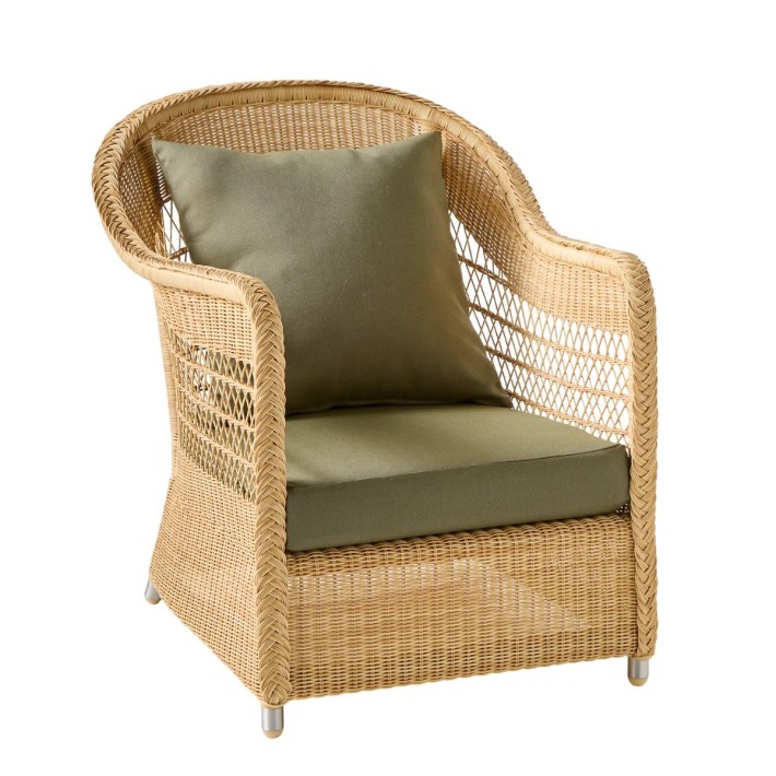 BIARRITZ synthetic rattan armchair - choice of fabrics
