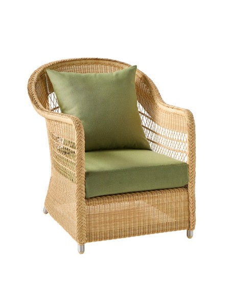 BIARRITZ synthetic rattan armchair - choice of fabrics