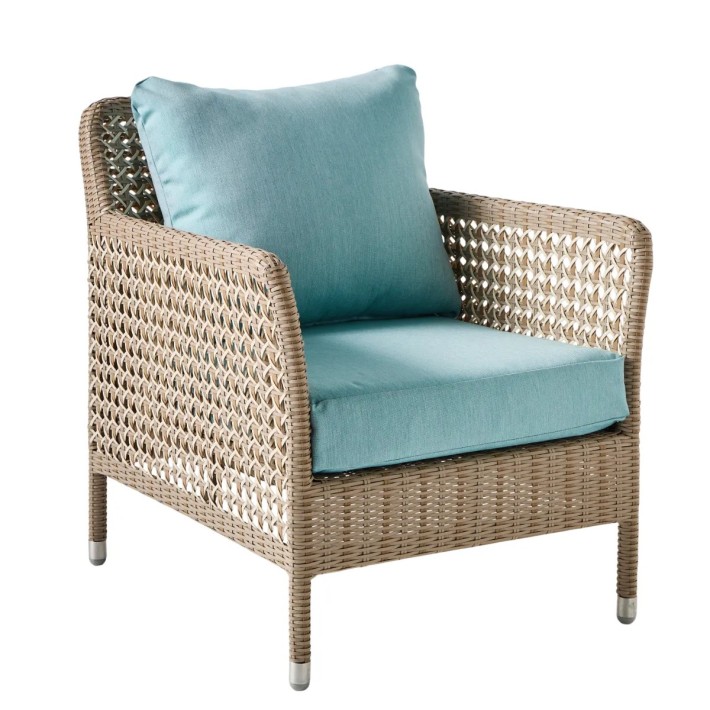 Fauteuil de jardin ANTIBES en résine coloris récif