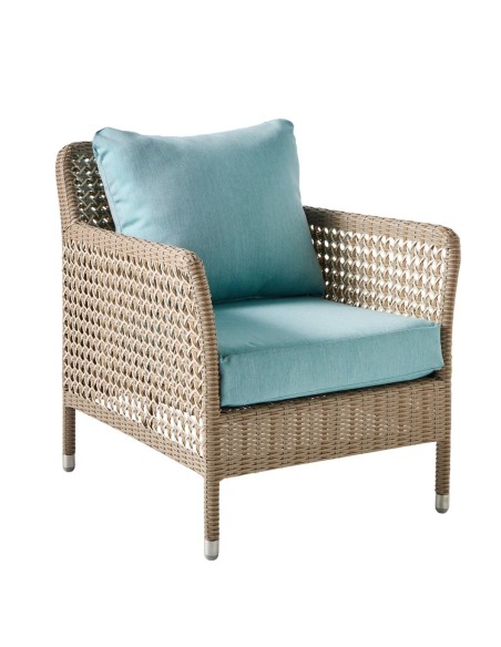 Fauteuil de jardin ANTIBES en résine coloris récif