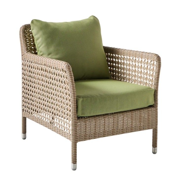 Fauteuil de jardin ANTIBES en résine coloris récif