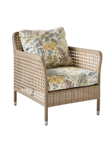 Fauteuil de jardin ANTIBES en résine coloris récif