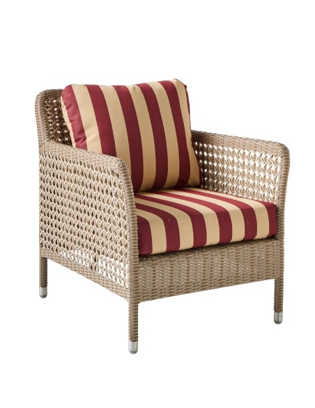 Fauteuil de jardin ANTIBES en résine coloris récif