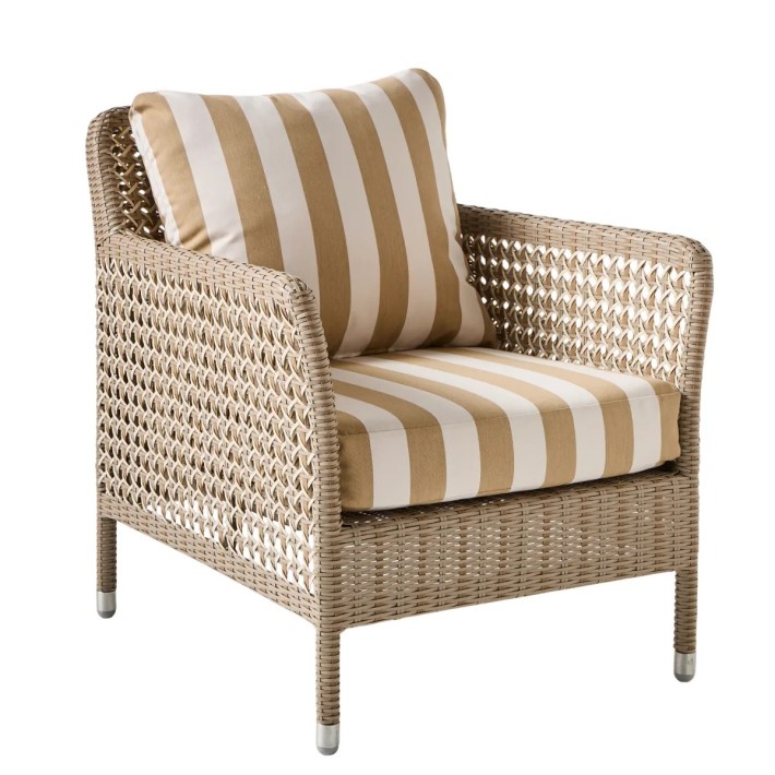 Fauteuil de jardin ANTIBES en résine coloris récif