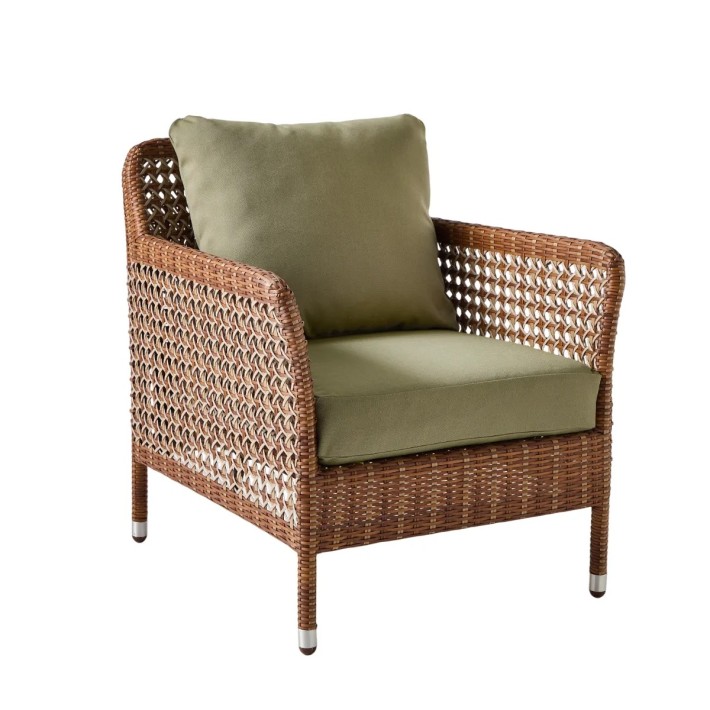 Garden armchair in restin Antibes - Latérite color