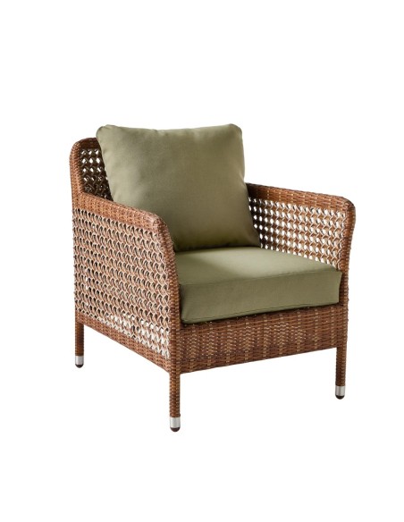 Garden armchair in restin Antibes - Latérite color