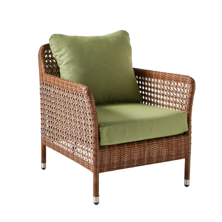 Garden armchair in restin Antibes - Latérite color