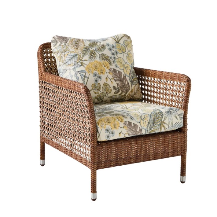 Garden armchair in restin Antibes - Latérite color