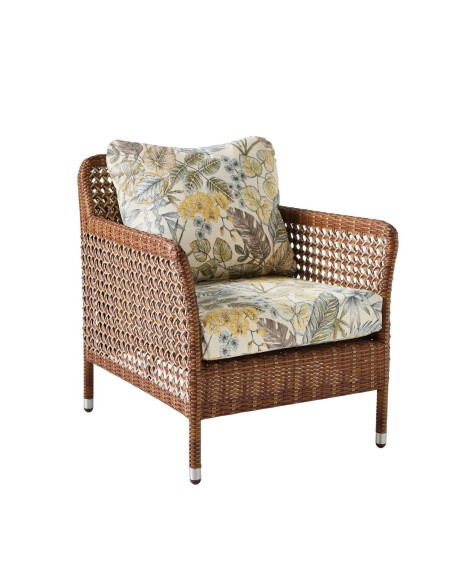 Garden armchair in restin Antibes - Latérite color