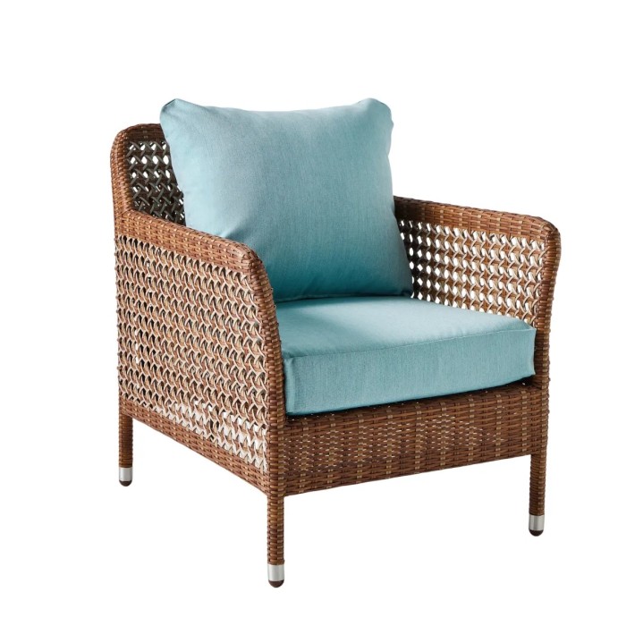 Garden armchair in restin Antibes - Latérite color