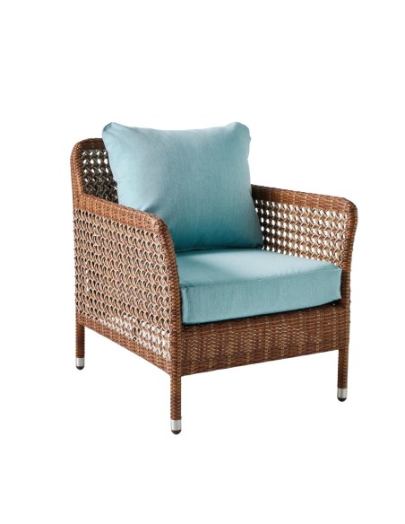 Garden armchair in restin Antibes - Latérite color