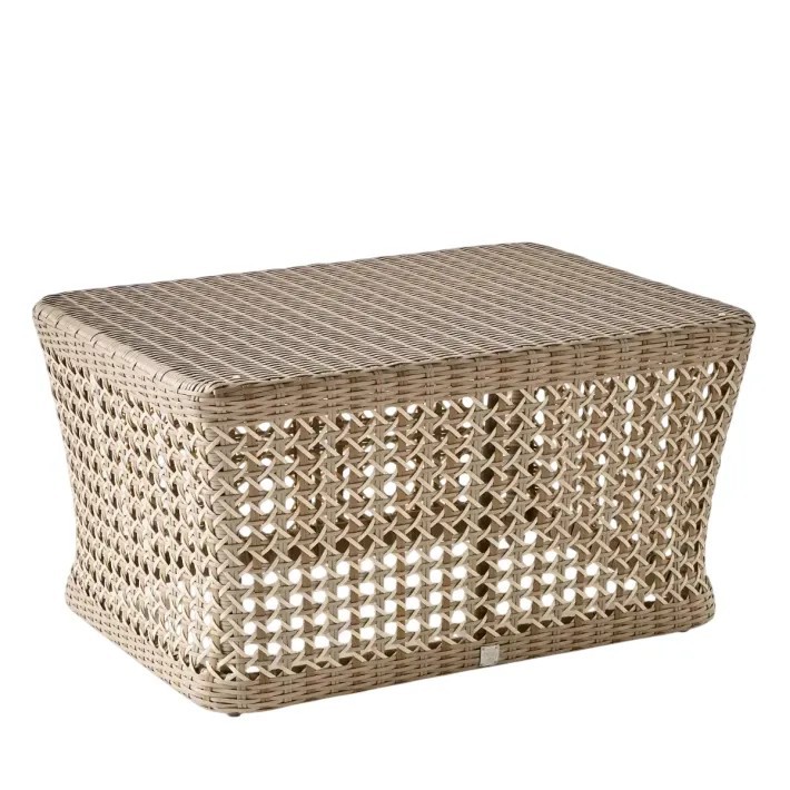 Table basse rectangulaire en résine Antibes récif – salon de jardin