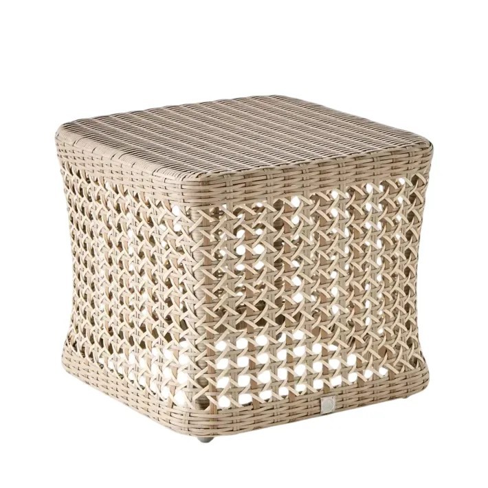 Table basse carrée en résine Antibes récif– salon de jardin