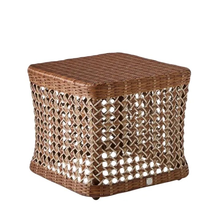 Outdoor square coffee table Antibes Laterite