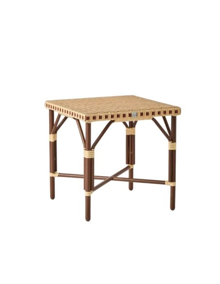 Table basse carrée en résine Belle Epoque - bout de canapé en résine